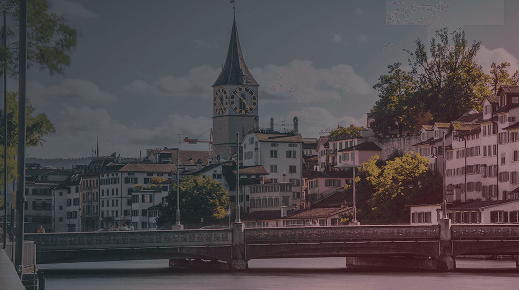 Vue de la ville de Zurich, Suisse